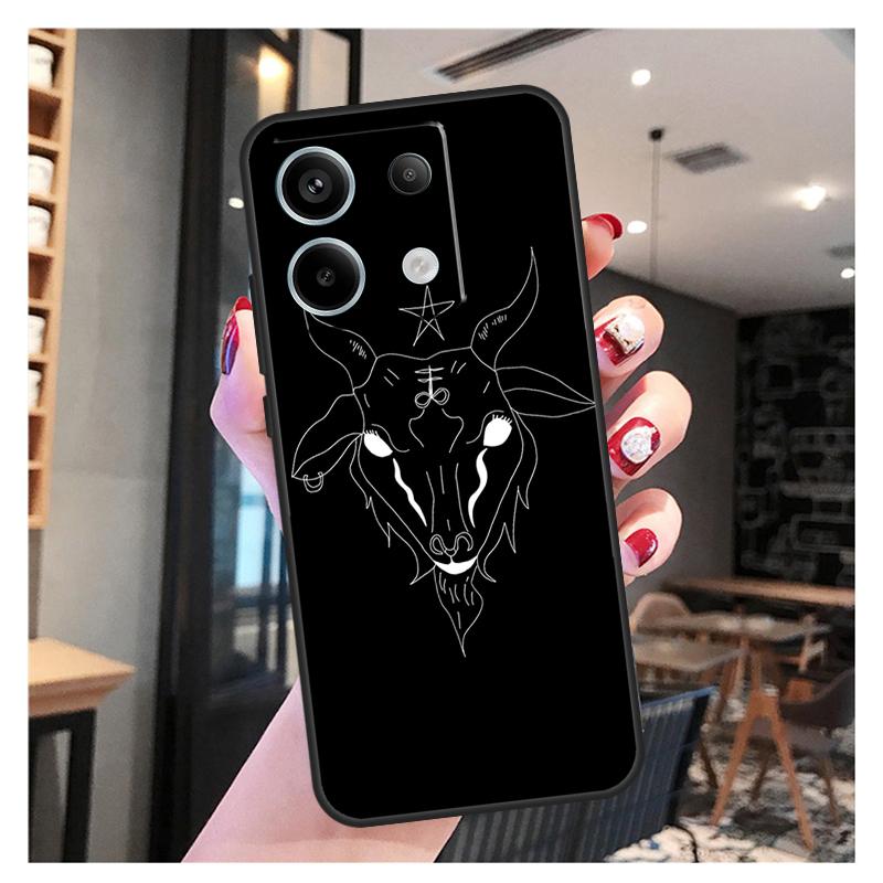 Pentagram Baphomet Satan Case For Xiaomi Redmi Note 13 12 11 9 10 Pro 9S 10S 11S 12S Redmi 13 12 10C 12C 13C Coque