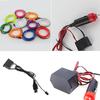 5M Flexible Neon Light Car EL Wire Rope Tube LED Strip Waterproof Party Decor Lamp With 12V Controller