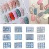 12 Pack Silicone Nail Art Molds Set Nail Art Silicone Molds Set Resin Leaves Moulds Plant Shape Small Crafting Molds