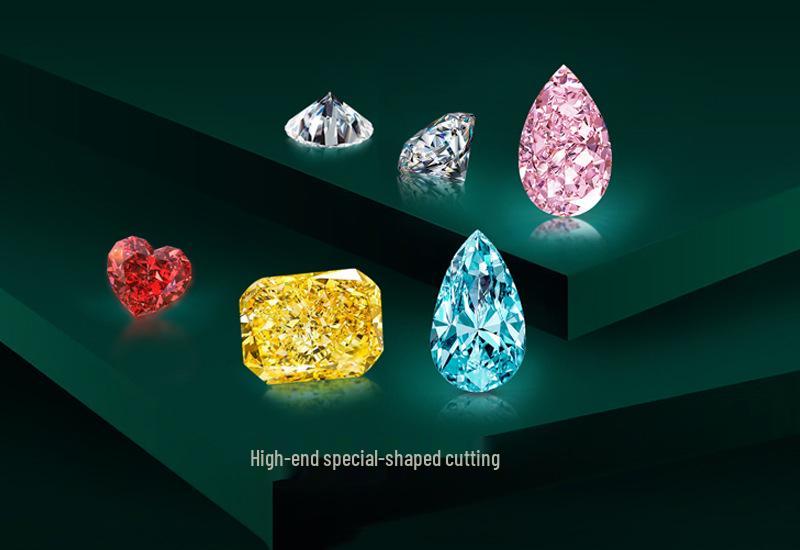 Xiancan Padparadscha Ice Flower Necklace with S925 Silver & High Carbon Diamond Pendant