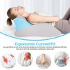 Ergonomic Memory Foam Wedge Pillow for Adults, Back Neck Shoulder Pain Relief, Adjustable Headboard Support Bed Pillow