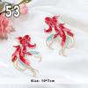 2 Pcs Chinese Style Koi Fish Embroidery Cloths Patch Cheongsam Qipao Hanfu DIY Patches Applique Cloth Stickers Accessories