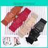 Stylish Faux Leather Waist Belt With Button Closure For Ladies Casual Outfits