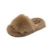 2025 New Furry Women's Fluffy Slippers: High-End, Thick Sole, Outdoor Wear, Perfect for Autumn and Winter