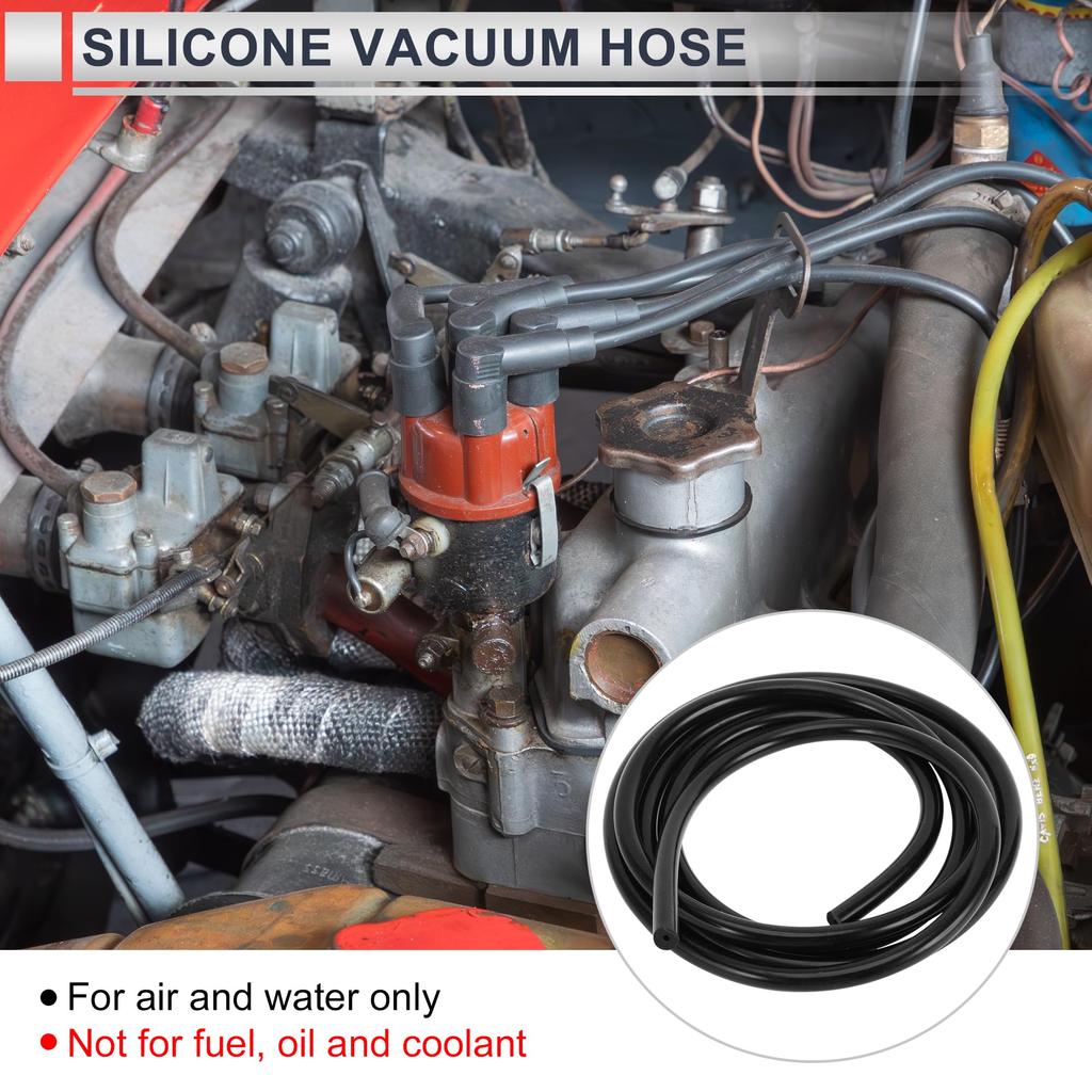 RATCHROLL 1 Pcs Universal Silicone Vacuum Tube Hose High Temperature 5.5FT 1/16" 2mm ID