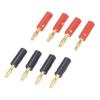 40PCS Banana Speaker Plugs Wire Cable Connectors 4mm Diameter Gold Plated Brass Red Black Universal