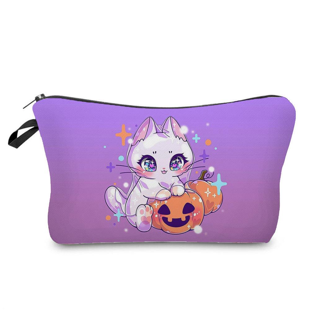 Women Rabbit Print Cosmetic Bag Toiletries Organize Travel Storage Case  6412 KTB