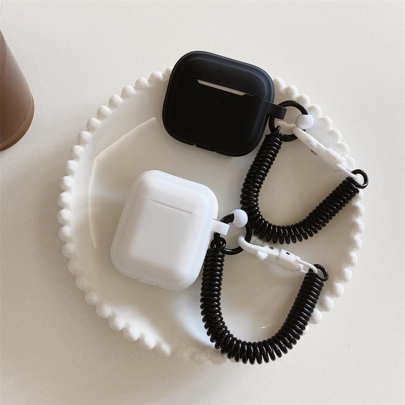Ins Simple Solid Color One-piece Suitable for AirPods 1 Generation Protective Case Second Generation 1 Generation Pro1 Apple Bluetooth Headset Case
