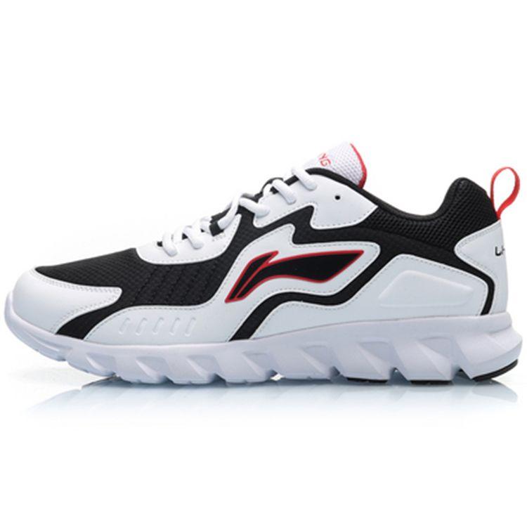 

Li Ning удобные сетчатые синтетические кожаные нескользящие низкие кроссовки мужские кроссовки белые черные ARHP275-5