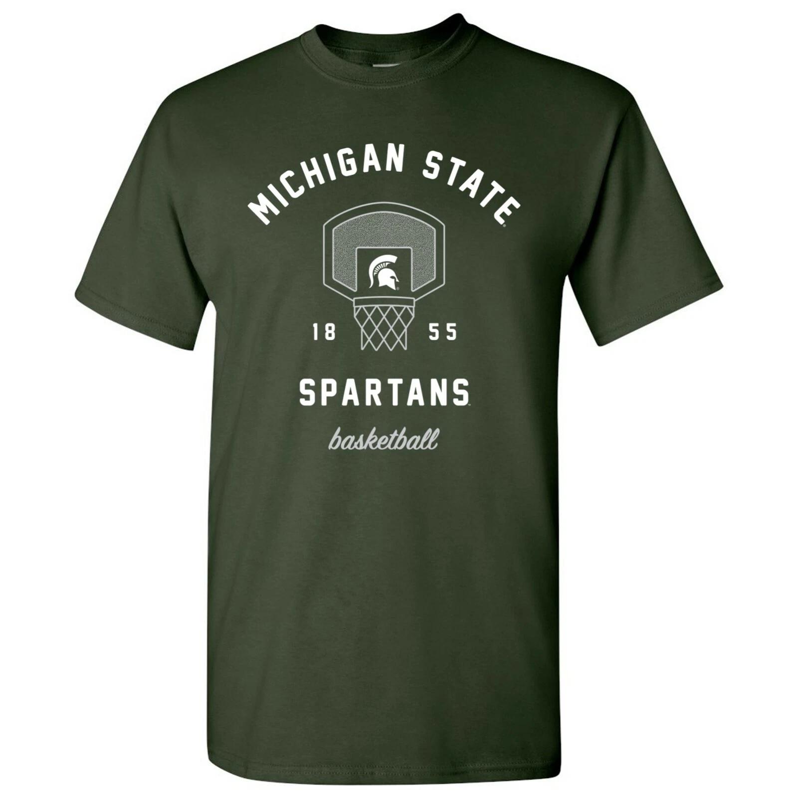 Michigan State Spartans Basketball Net T-Shirt - Forest 2XL