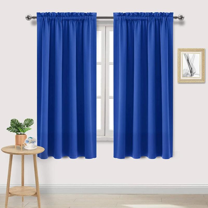 Full Shading and Sun Protection Blackout Curtains 1panel Solid Color Thicker Curtains Balckout Curtain Outdoor Curtains