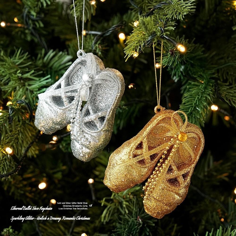 Plastic Tree Hanger Glitter Coat Xmas Charm New Hanging Bauble Holiday Event