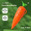 New Carrot Voice Recorder Electronic Sound Toy Can Write Graffiti Ballpoint Pen Novelty Voice Recorder Pen Gift Hot