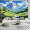Snow Mountain Scenery Digital printing polyester wall tapestry suitable for use in living rooms bedrooms offices bars and party