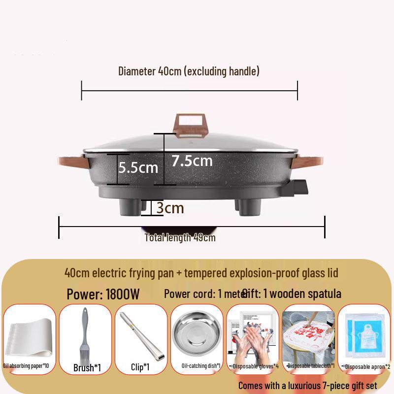 Neuer extra großer elektrischer Crêpe-Maker & Multifunktions-Pfannkuchenpfanne für Knödel