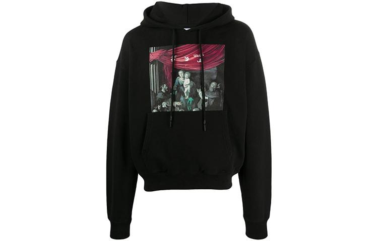 Off-White OFF WHITE Sweatshirt Losse Pasvorm Heren Zwart OMBB037E20FLE0031010 M