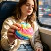 Entspannende Spielzeuge für den Schreibtisch, bunte Knet-Brötchen, weiches sensorisches Fidget-Spielzeug, süße Handtherapie-Übungswerkzeuge, Stressabbau-Spielzeug für Erwachsene und Kinder, Angst