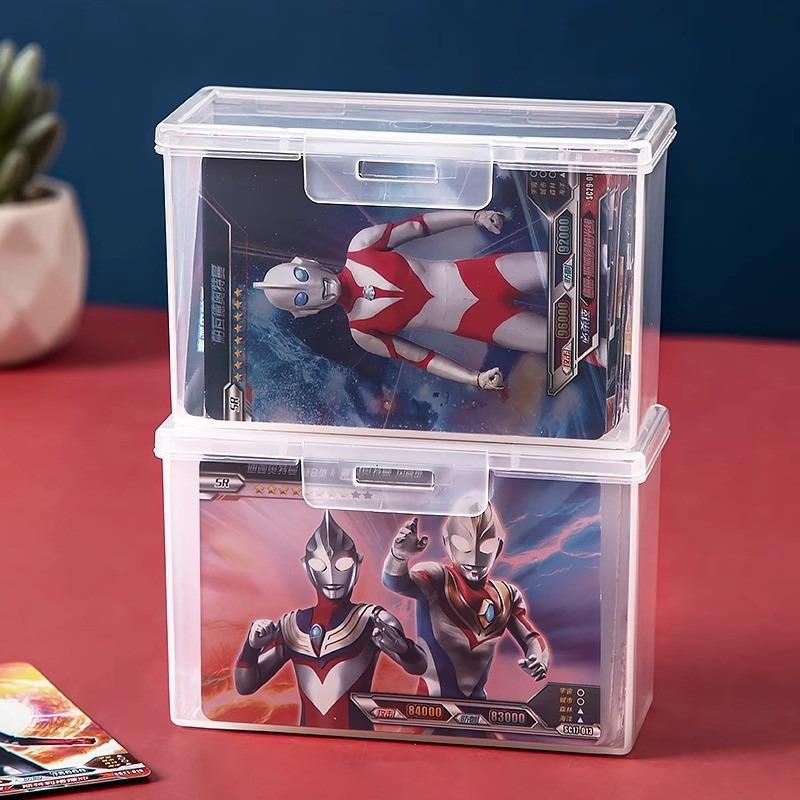 Transparent Playing Card Organizer - Plastic Storage Box for ID and Game Cards