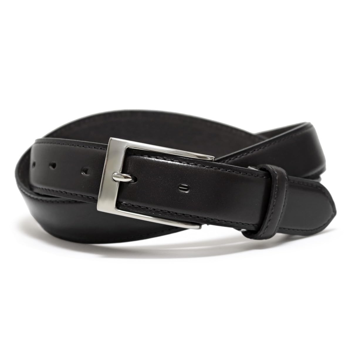 

Belt 0060123 Made in Japan Business Casual Formal Cowhide Genuine Leather Brand Gift Present Gentleman Black [Takeokikuchi] Men s Men s [01]