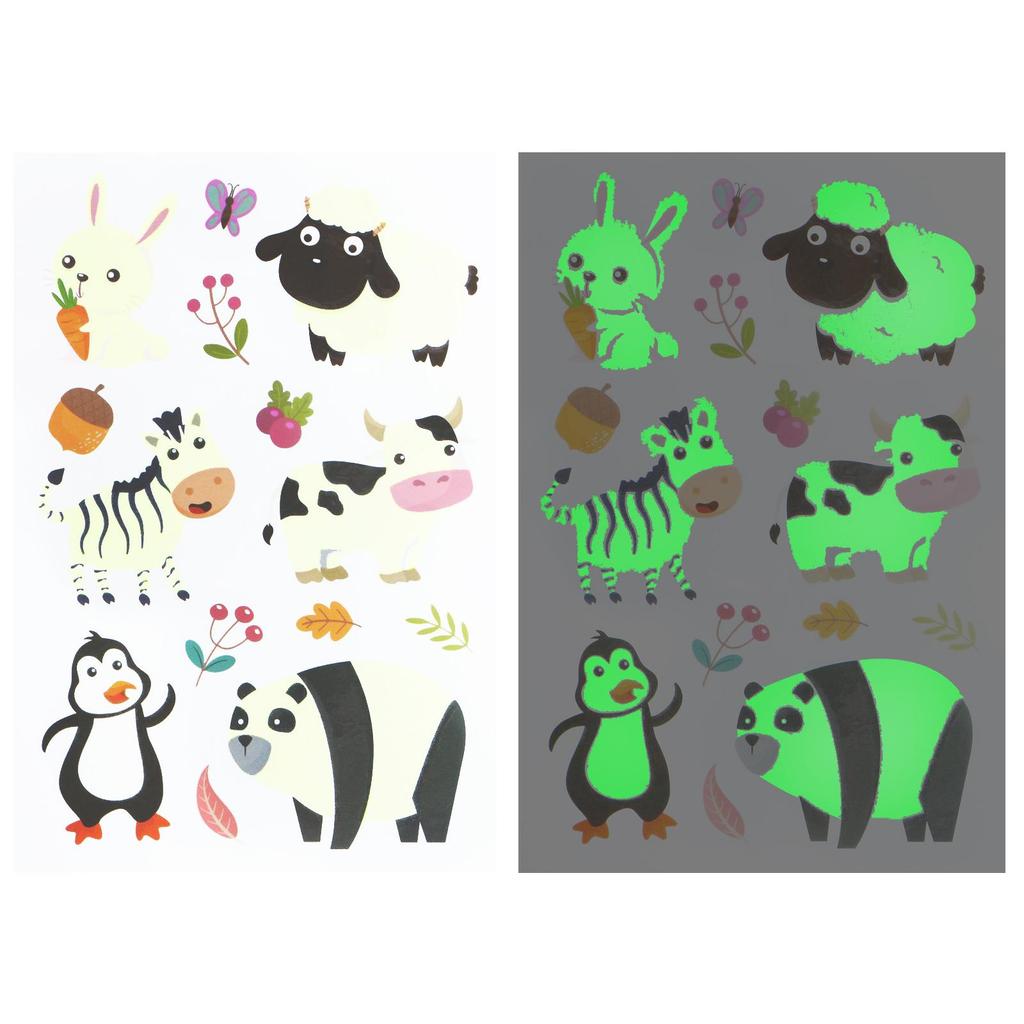 Tattoo Stickers Luminous Child Kid Temporary Fake Tattoos Glow Paste On Face Arm Leg for Children Body Art Unicorn Sticker Toy