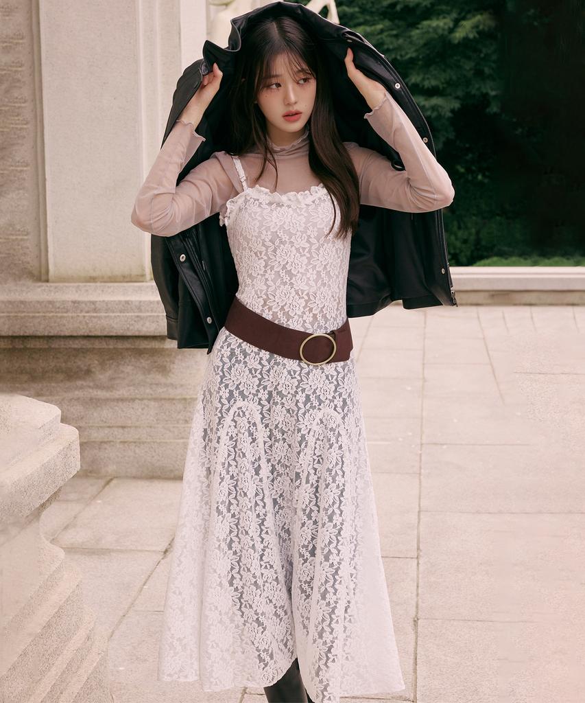 Lora Lora Lace Layered Onepiece White