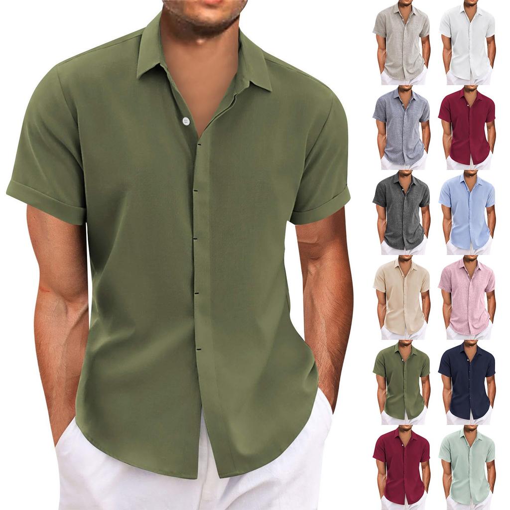 Havajská košile pro muže, pánské vintage košile na bowling s krátkým rukávem letní plážová košile