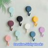 10PCS Self Adhesive Wall Hook Strong Without Drilling Coat Bag Bathroom Door Kitchen Towel Hanger Hooks Home Storage Accessories