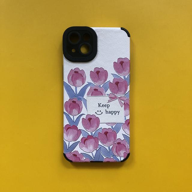 Tulip Flowers Phone Case For Iphone 14 Pro Max 13 Mini 11 12 Camera Protect Shockproof Silicone Cover For Iphone Xr Xs X 7 8plus