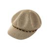 Woven Straw Hollow Octagonal Hat Sun Protection Painter Hat New Style Peaked Cap  Casual Wear