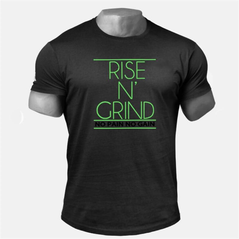 Do The Work New Brand Cotton Men Summer Gym Sports Bodybuilding and Fitness Printed O-neck Slim Fit Tee Shirt Homme