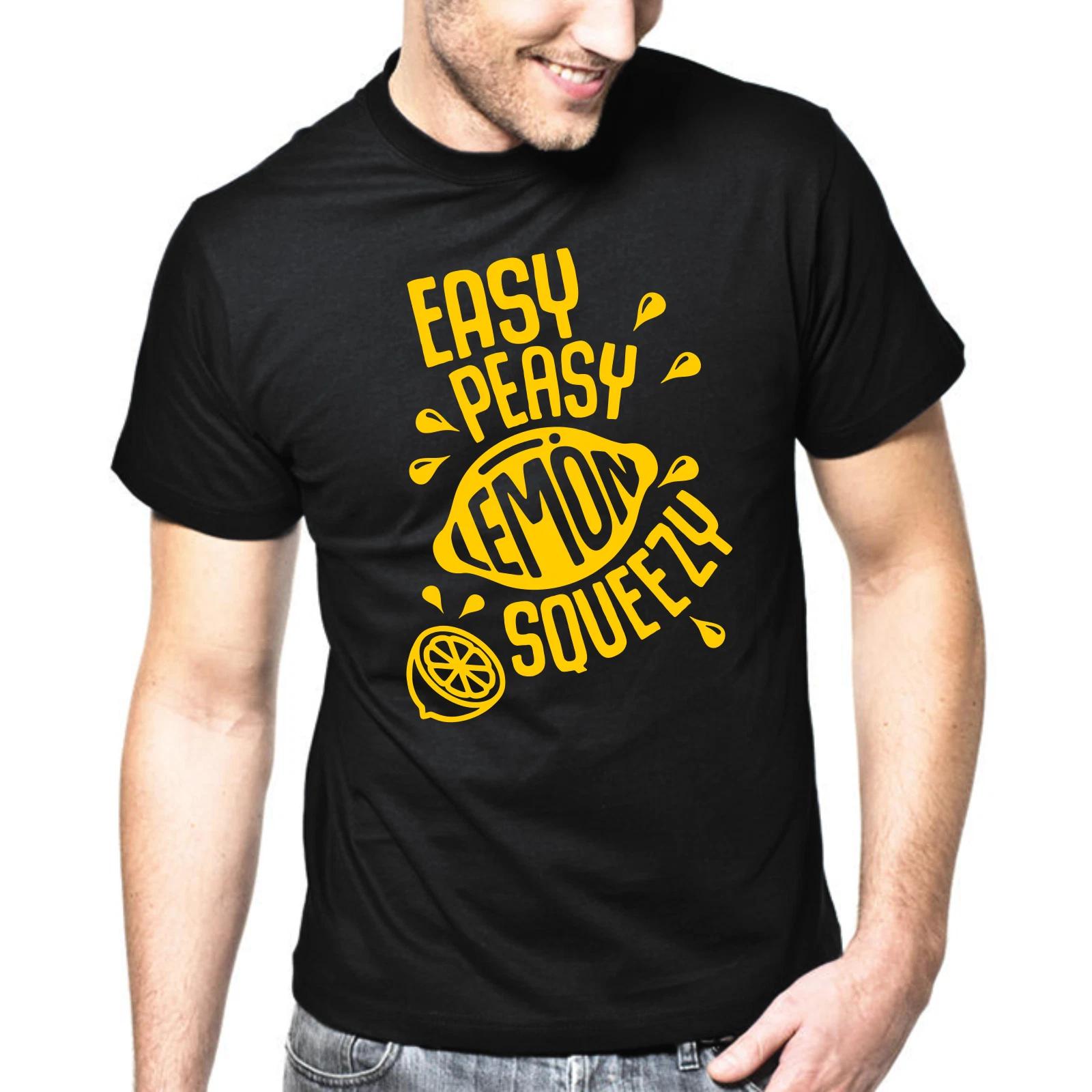Men s and Women s T-shirts Easy Peasy Lemon Squeezy | Fun | Sayings | Geek | Negan | TWD | Funny | M