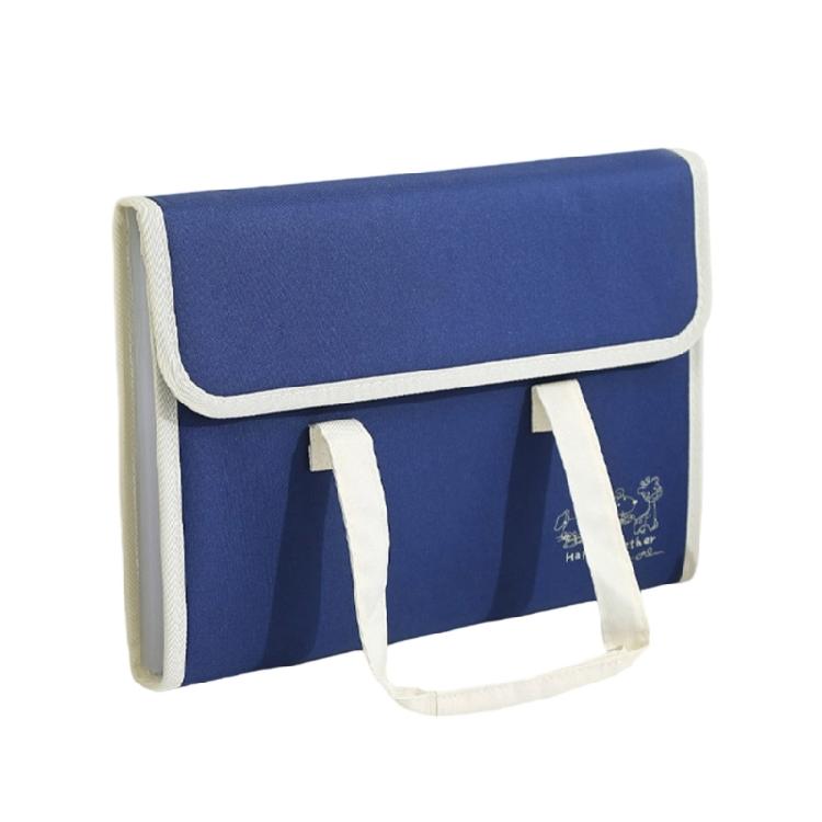 File Folder File Bag Document Storage Bag with Labels Document Bag A4 Organ Folder School Office Supplies синий 1370₽