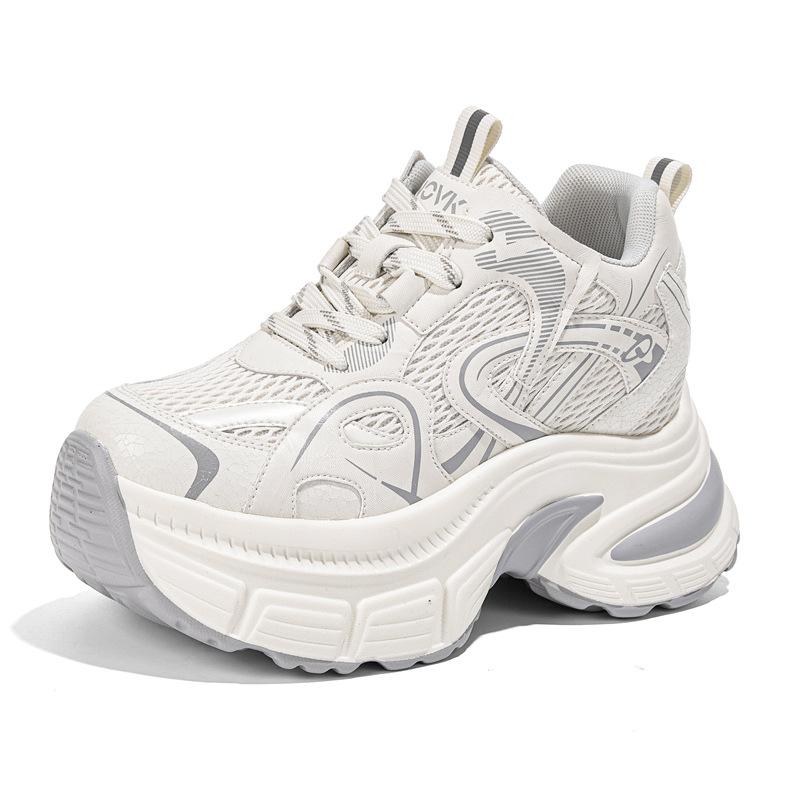 Dad Shoes Women'S Spring And Summer Small Thick-Soled Heightening Mesh Breathable Women'S Shoes Casual Sports Shoes