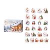 2D Acrylic Christmas Bear and Penguin, Transparent Collectible Figure