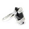 Silver Ring 'Désir' Black