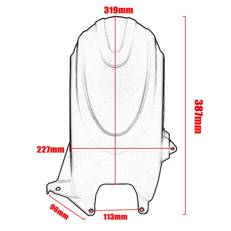 Motorcycle Rear Fender Mudguard Mudflap Splash Cover For BMW G310GS G310R G 310GS G 310R G310 GS G310gs 2017