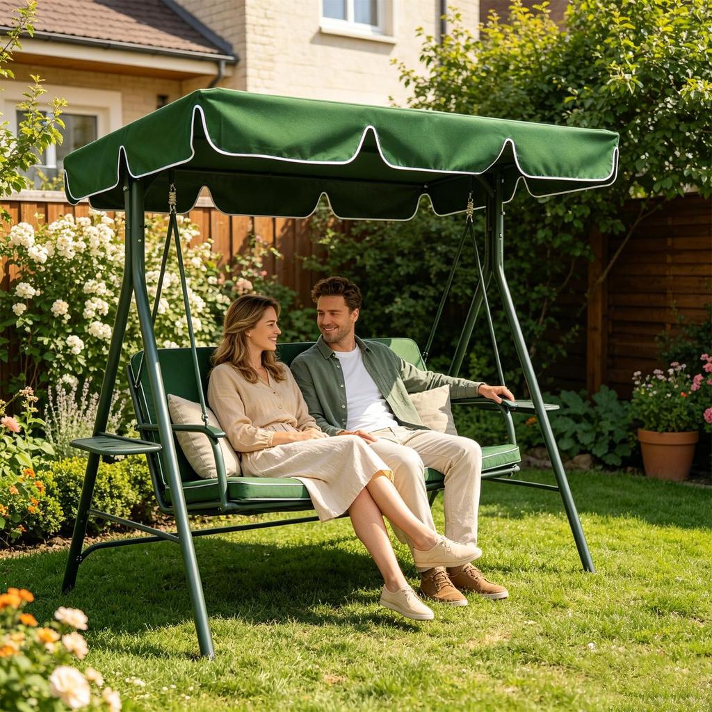 Porch Swing Canopy Replacement UV-Resistant Sun Shade Chair Cover Swing Cover Replacement for Garden Playground Backyard Yard