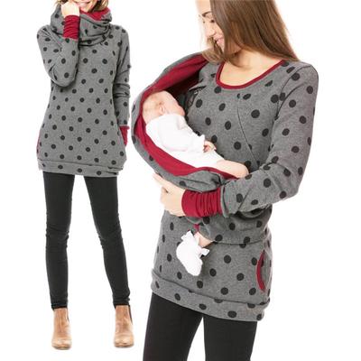 Umstands-Still-Hoodie Winter-Schwangerschaftskleidung Stillen Kapuzenoberteile T-Shirt Herbstkleidung
