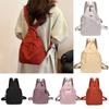 Solid Color Casual Crossbody Bag Light Weight Lightweight Travel Backpack  Teenagers