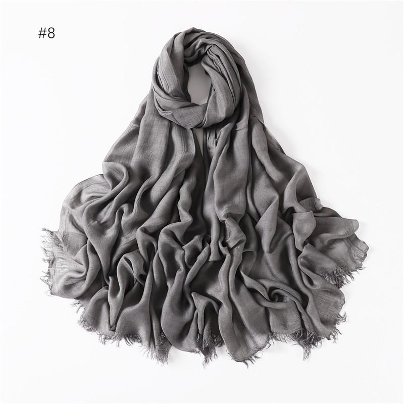 

Big Size Plain Fringe 100% Cotton Viscose Hijab Scarf High Quality Wraps and Shawls Pashmina Musulman Headband Islamic Turban