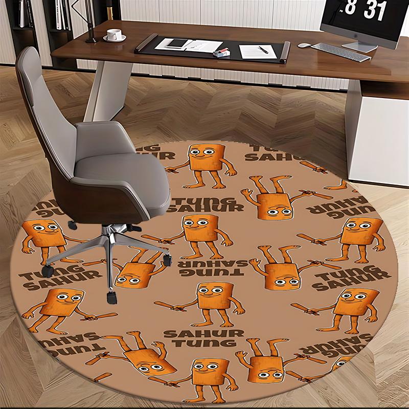 Tung Sahur Office Carpet Chair Mats, Home Decor, Office Carpet, Living Room Rug, Bedroom Mat, Gift for Friends, Suitable for Various Rooms1118121a