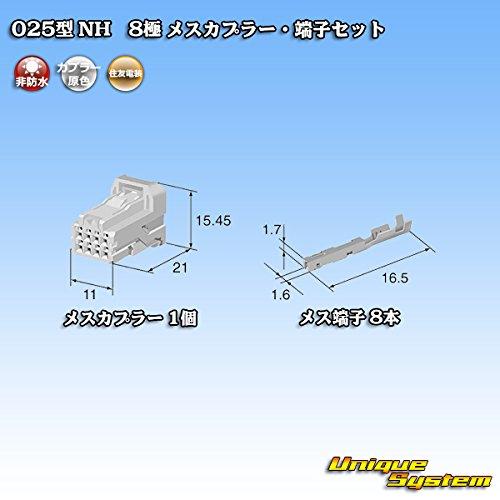 Sumitomo Wiring Systems 025 Type NH Non-waterproof 8-pole Female Coupler/terminal