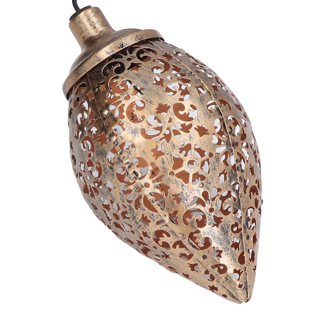 1,2V 0,5W Solar Schmiedeeisen Hohl Projektionslampe Außen Wasserdicht Solar Wassertropfen Kronleuchter