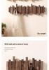 Creative Wooden Wall-Mounted Piano Key Coat Rack with Entrance Hooks