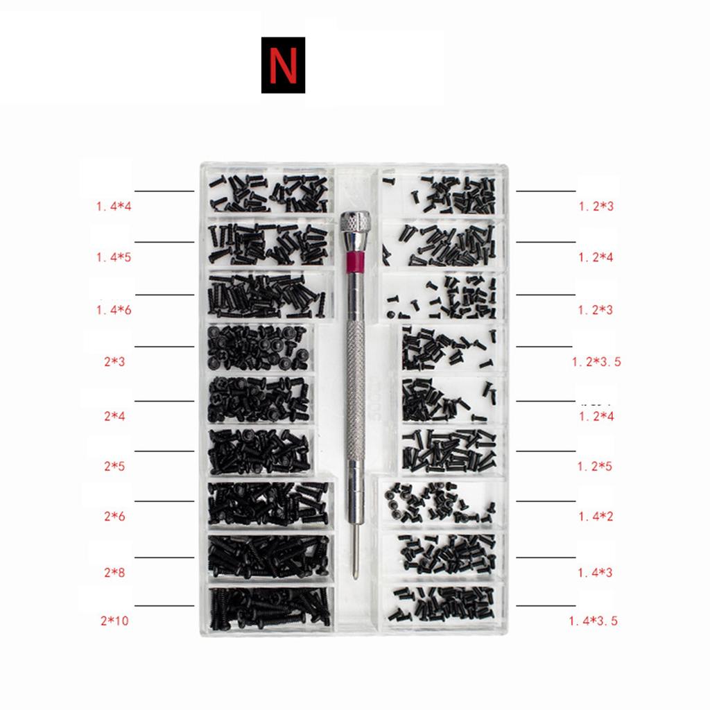 500Pieces Mini Screw High-precision Self-Tapping Screw Tiny Electronic Screws