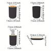 1 Set of Bathroom Accessories 4 Piece Set of Toiletries Imitation Resin Plastic Bamboo Wood Combination Bathroom Set