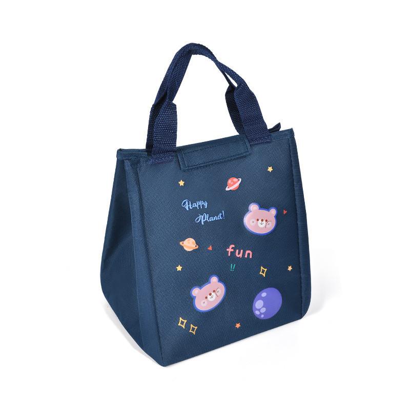 Oxford Cloth Cartoon Lunch Bag With Insulation And Storage Function For Office Workers