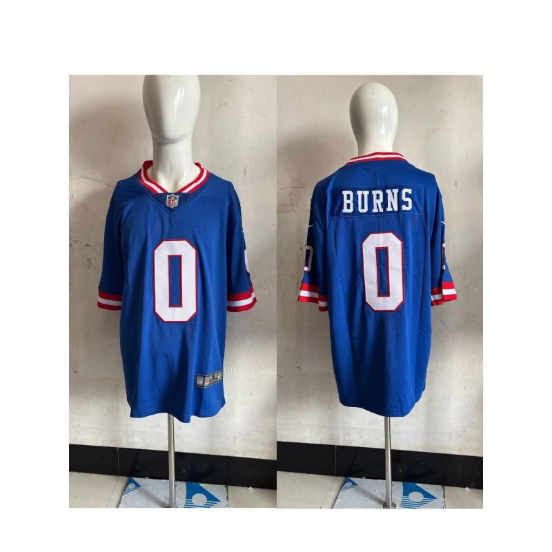 T-shirt de sport surdimensionné en mélange de coton brodé NFL New York Giants pour homme Vêtements décontractés pour fans de rugby