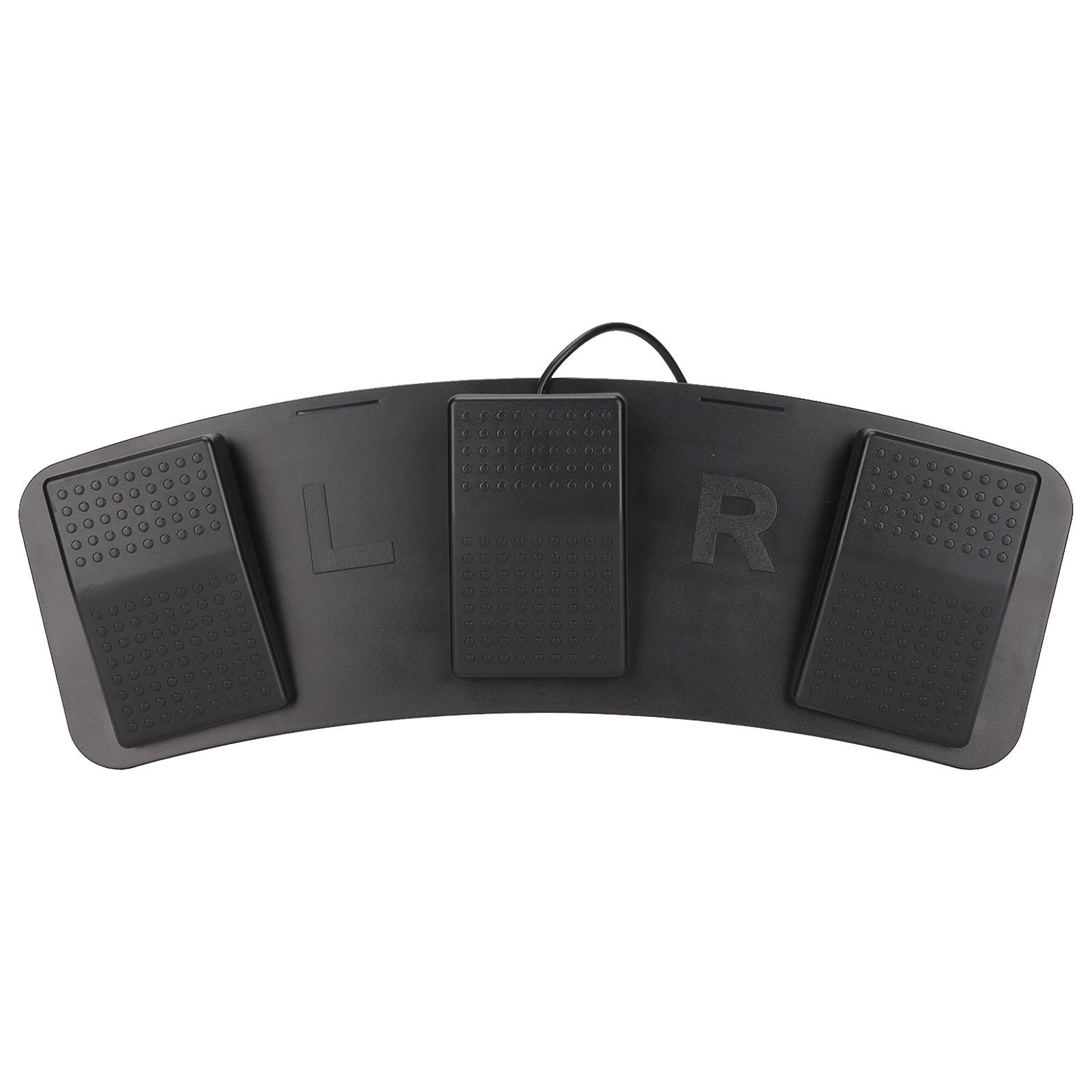 

USB Triple Foot Switch Pedal Multifunctional Ergonomic Triple Foot Switch Pedal for Playing Games Factory Testing