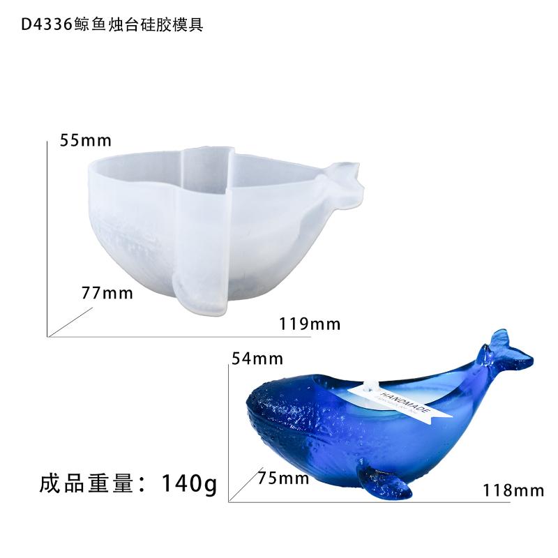 3d Whale Flower Pot Silicone Mold Diy Candle Cup Craft Storage Can Resin Cement Home Decoration Drop Glue Mold Christmas
